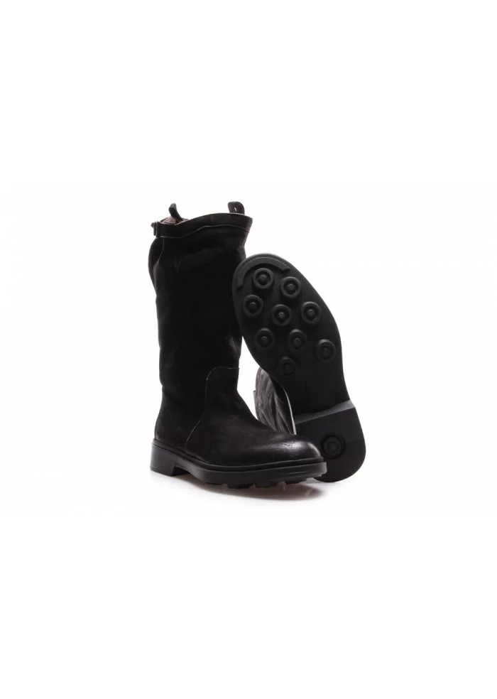 SCARPE DONNA STIVALI TRONCHETTO PELLE NERO MANOVIA 52 Shopping Online