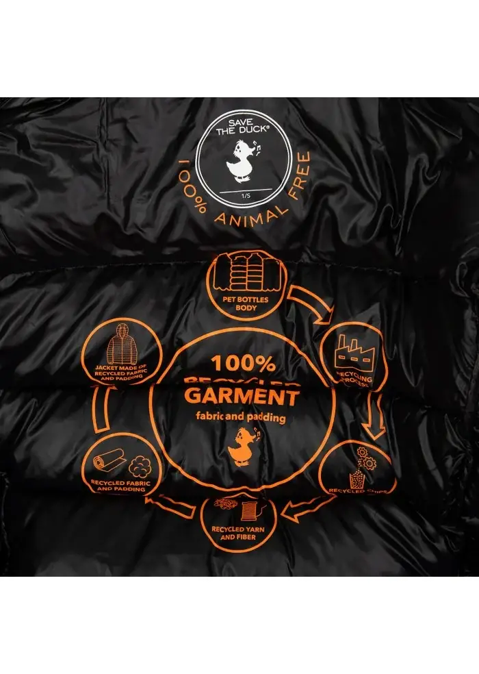 SAVE THE DUCK | PIUMINO LOVE19 COSMARY ARANCIONE Saldi