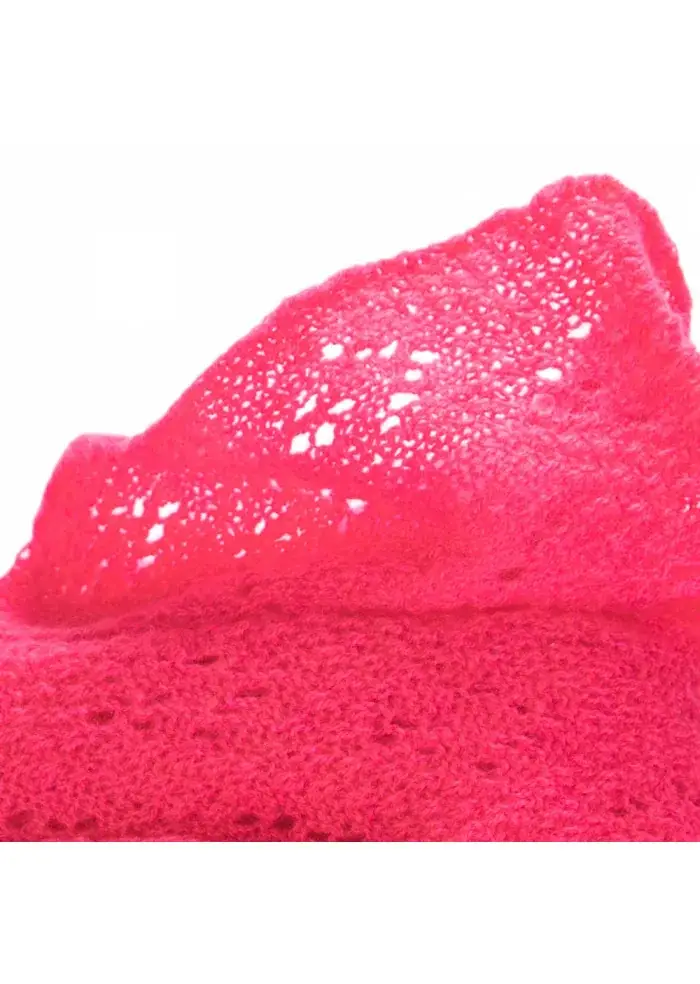 RIVIERA CASHMERE | SCIARPA TRAFORATA CASHMERE ROSA Offerta temporanea