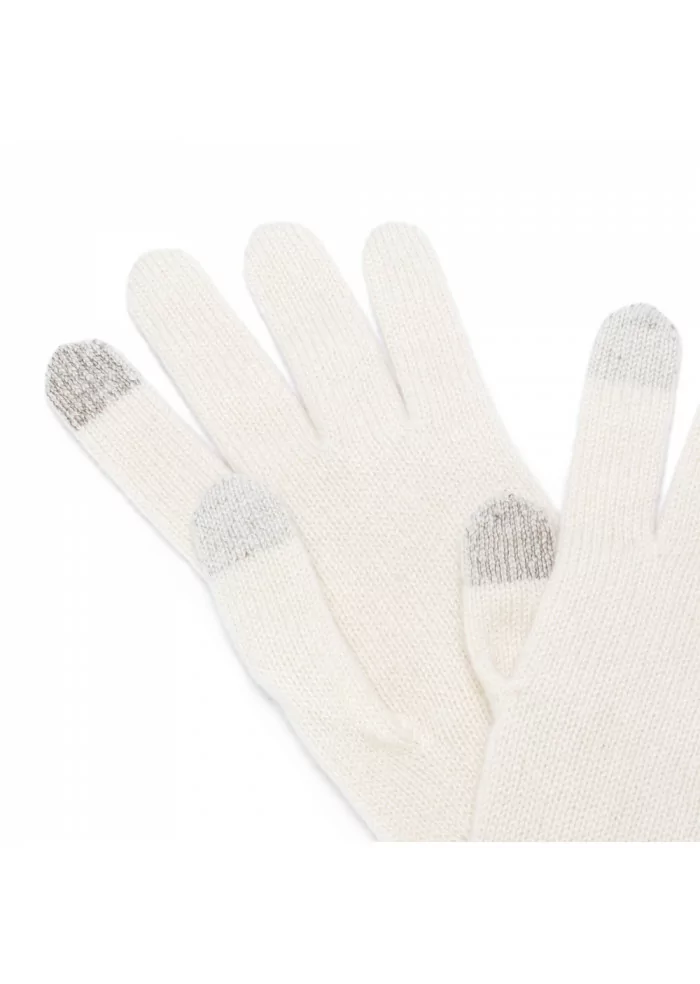 RIVIERA CASHMERE | GUANTI TOUCH CASHMERE BIANCO Lightning offer