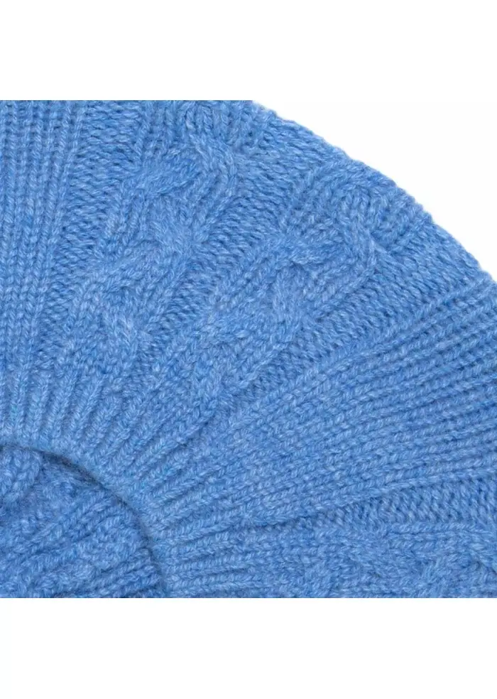 RIVIERA CASHMERE | BERRETTO BASCO TRECCE BLU Nuovi prodotti