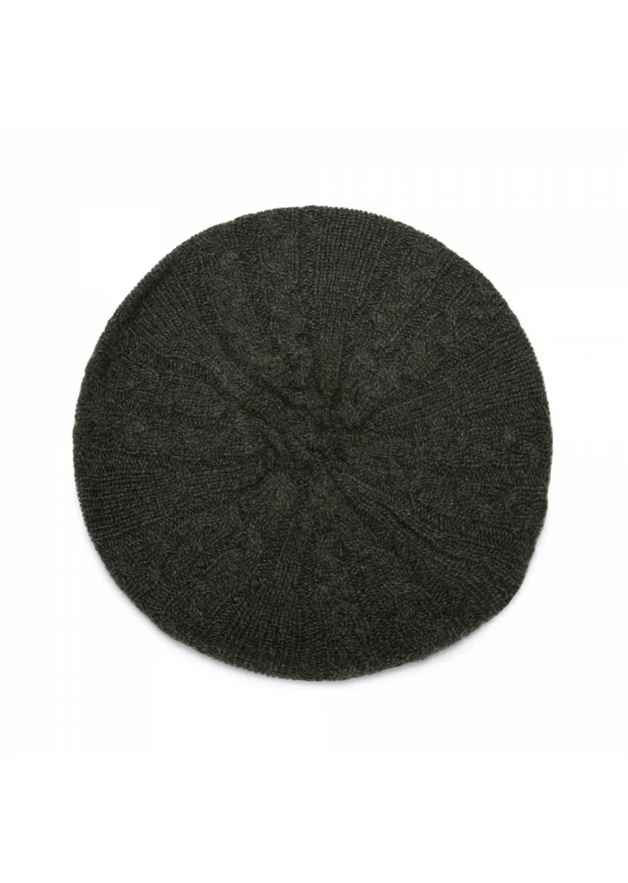 RIVIERA CASHMERE | BERRETTO BASCO TRECCE VERDE Bestseller