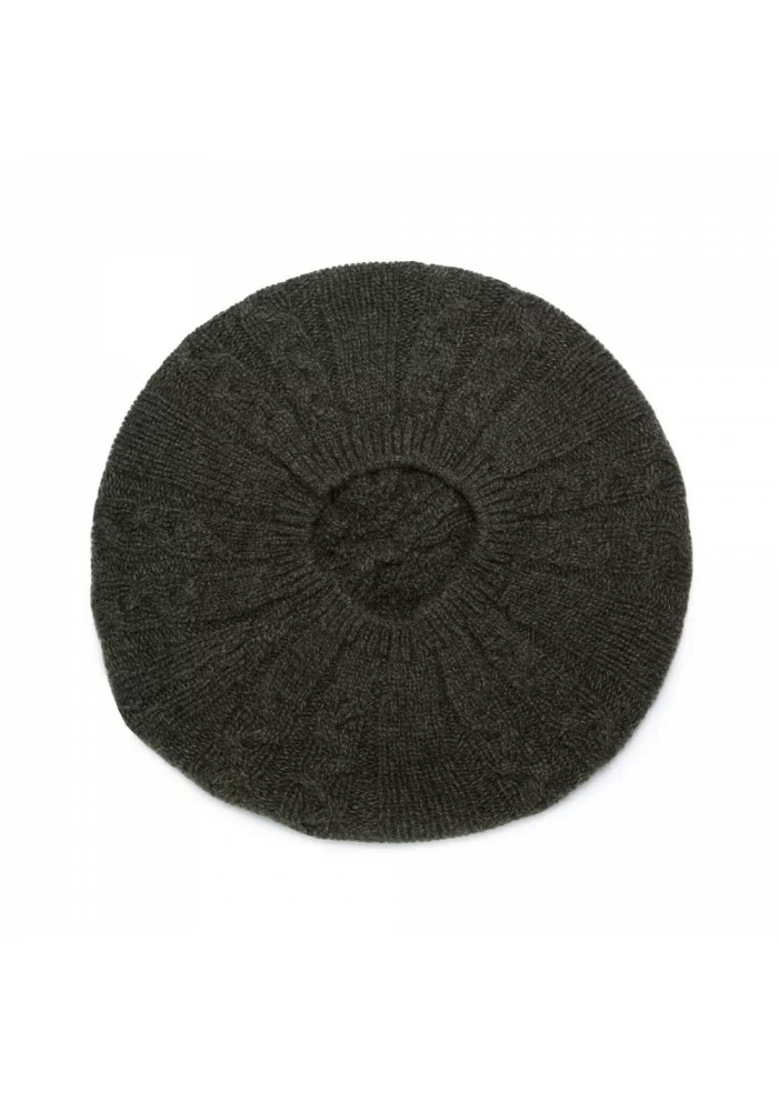 RIVIERA CASHMERE | BERRETTO BASCO TRECCE VERDE Bestseller