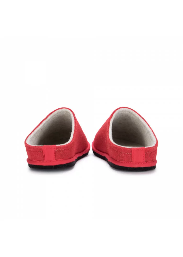 LÖWENWEISS | PANTOFOLE IN LANA COTTA BEIGE ROSSO Offerte speciali