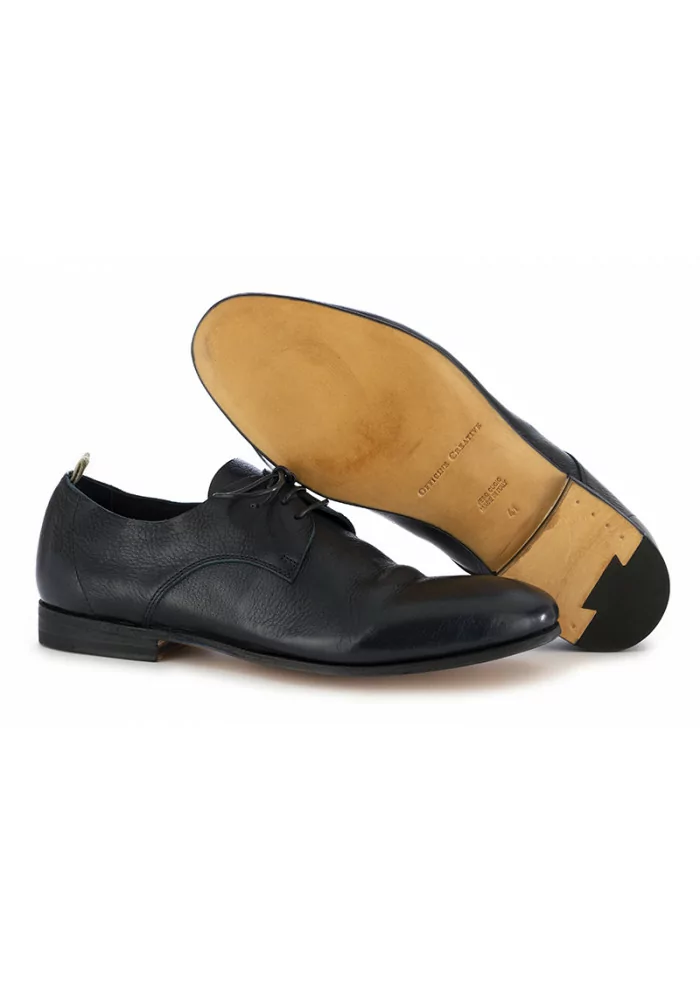OFFICINE CREATIVE | SCARPE ALLACCIATE FODERATE IN PELLE BLU Only for today