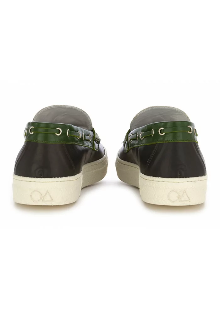 OA NON-FASHION | MOCASSINI SUOLA GOMMA GRIGIO / VERDE Sostegno trimestrale