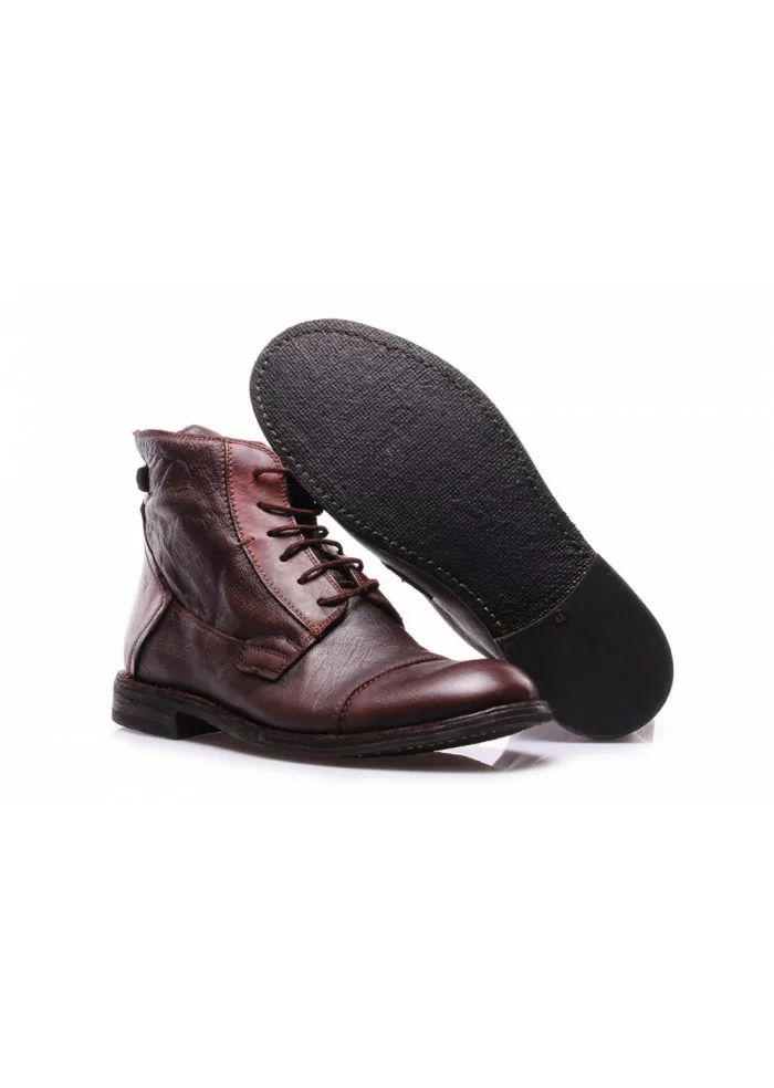 MANOVIA 52 | STIVALE STRINGATO PELLE MARRONE Super sconto