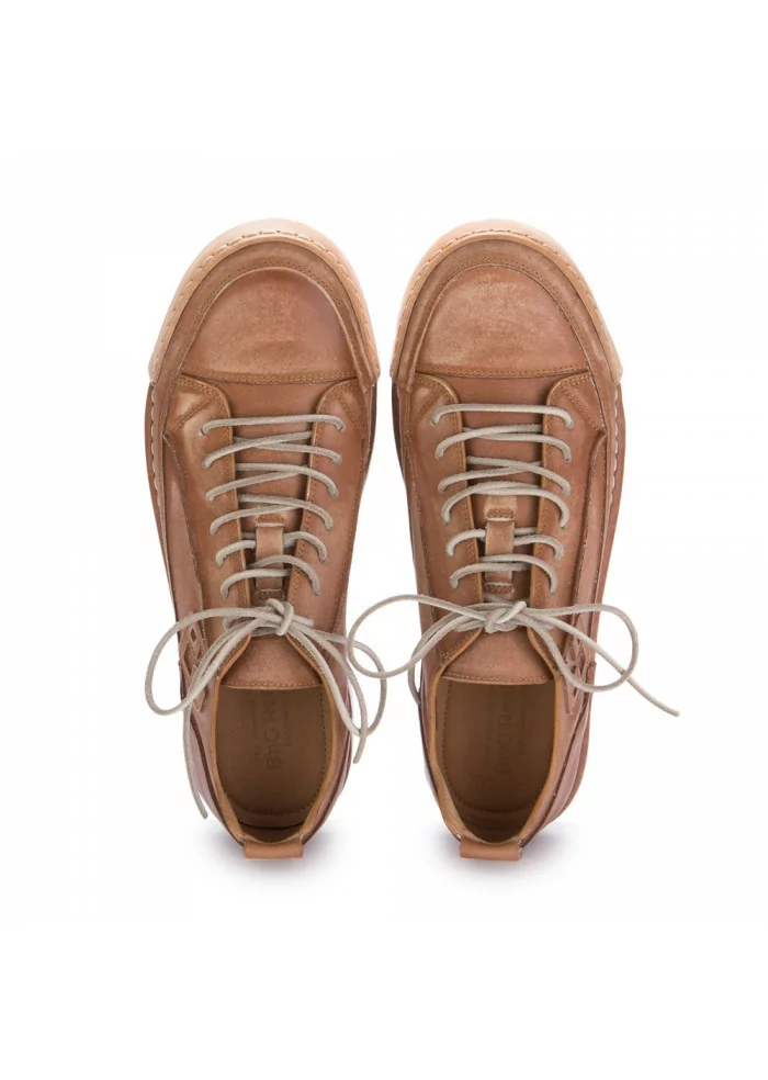 BNG REAL SHOES | SNEAKERS EFFETTO VINTAGE "LA SABBIA" MARRONE Trasporto libero internazionale