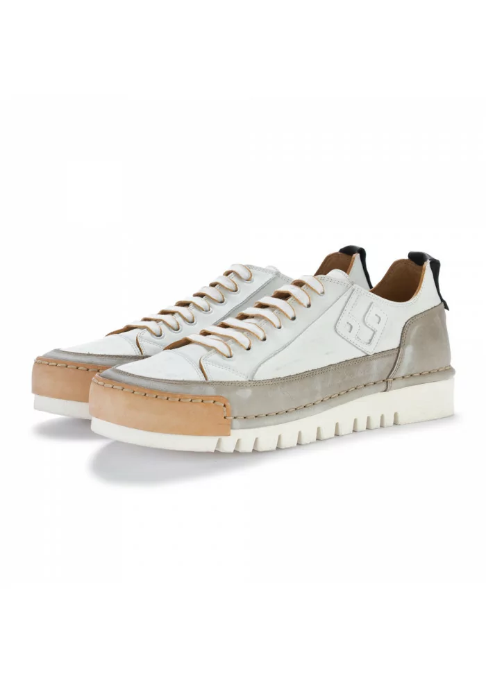 BnG REAL SHOES | SNEAKERS "LA MOKACCINO" BIANCO GRIGIO
