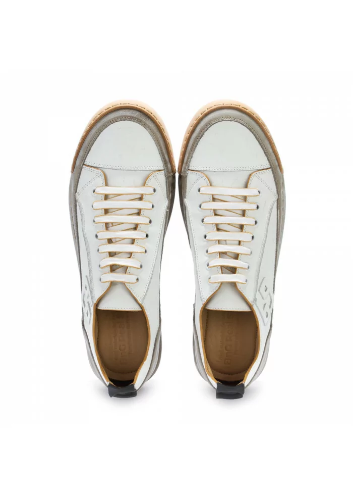 BnG REAL SHOES | SNEAKERS "LA MOKACCINO" BIANCO GRIGIO Officina