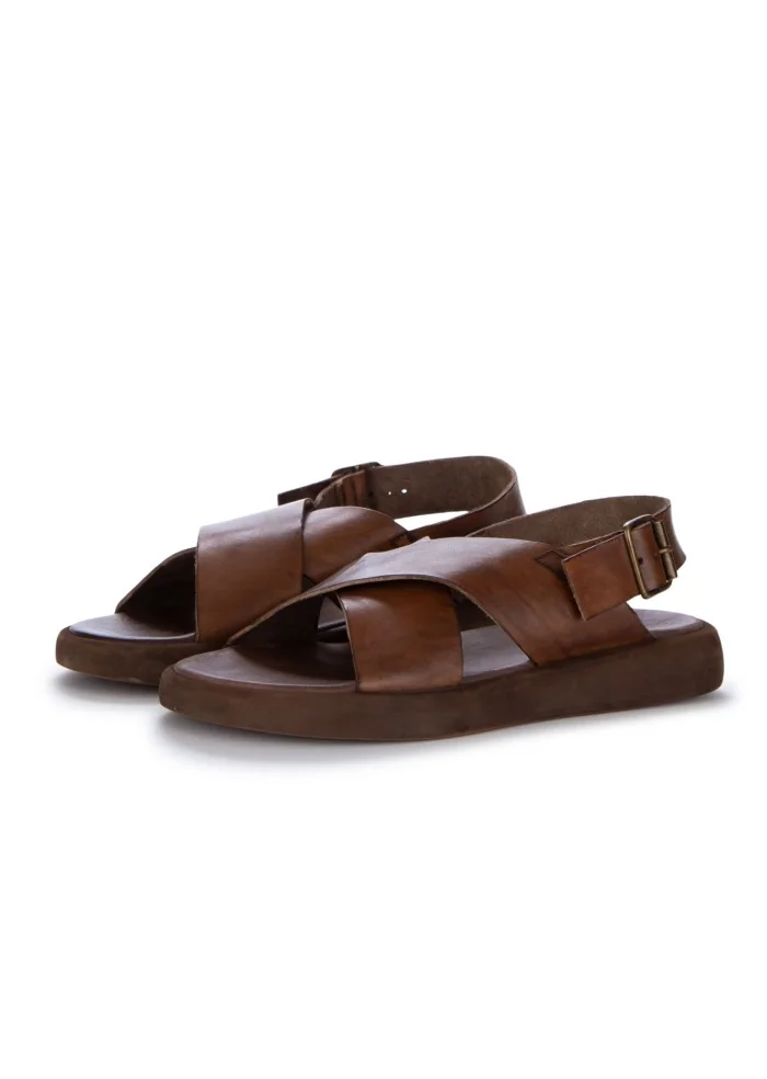 BRADOR | SANDALI OSCAR MAT. T/CAPO MARRONE MOGANO Duty-free