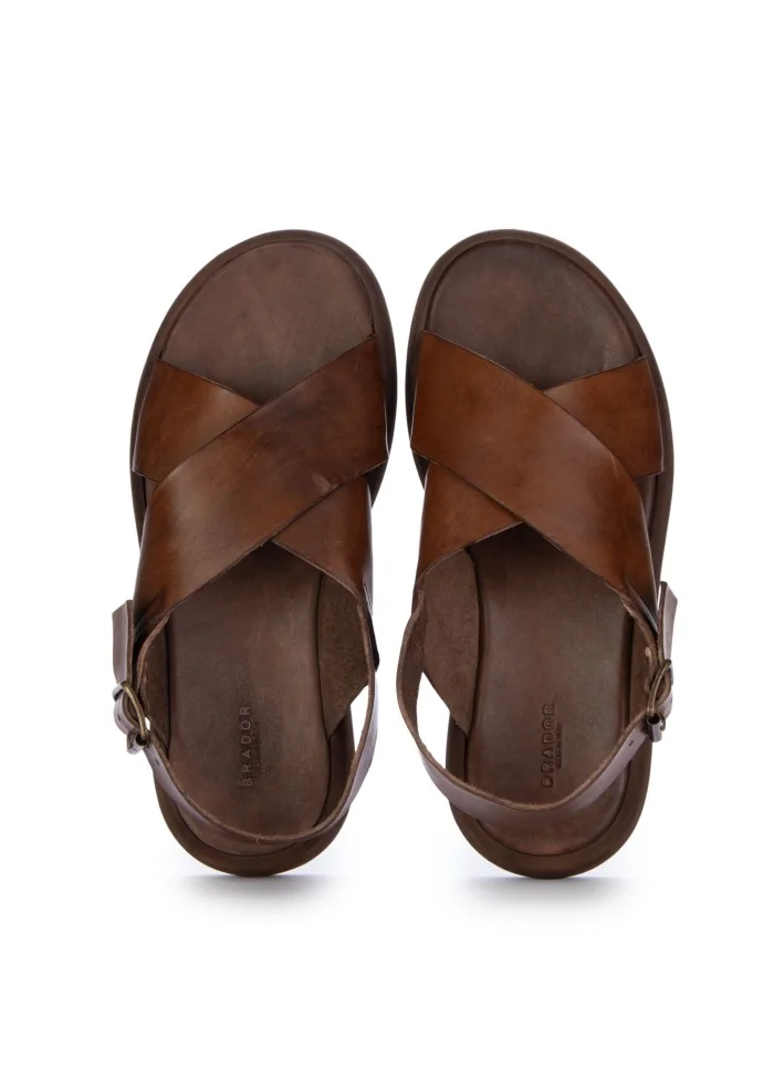 BRADOR | SANDALI OSCAR MAT. T/CAPO MARRONE MOGANO Duty-free