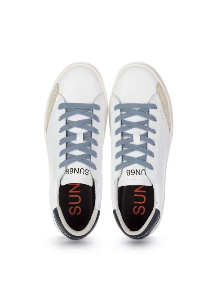 SUN68 | SNEAKERS STREET LEATHER BIANCO Sconti questo mese