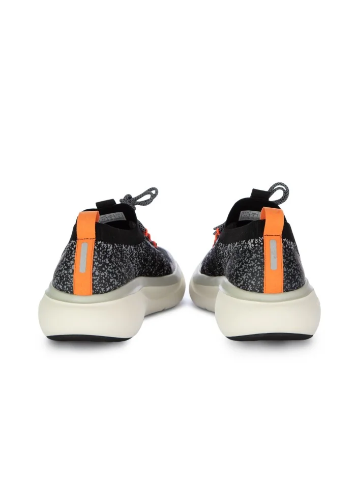 SUN68 | SNEAKERS JUPITER KNIT NERO ARANCIONE In Linea