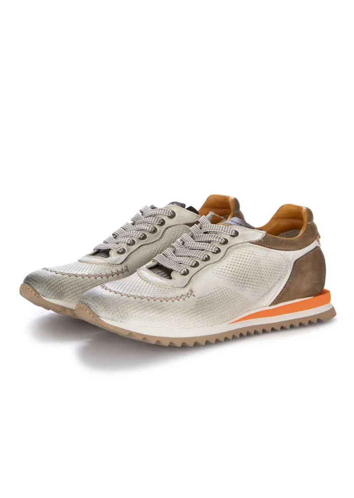 LORENZI | SCARPE ALLACCIATE SAFARI BIANCO MARRONE Promozione