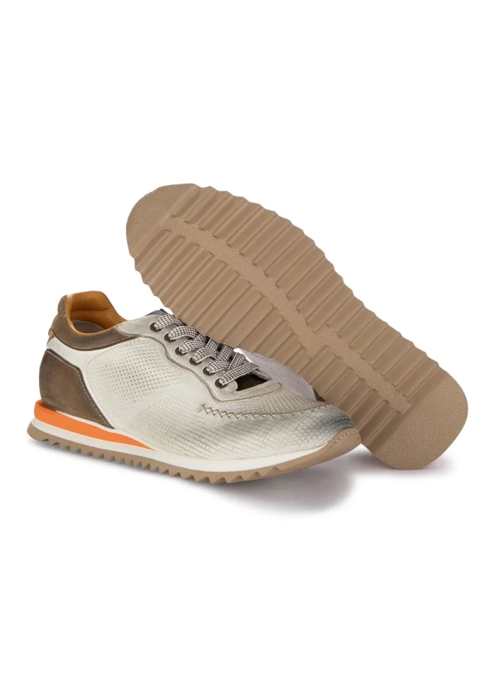LORENZI | SCARPE ALLACCIATE SAFARI BIANCO MARRONE Promozione