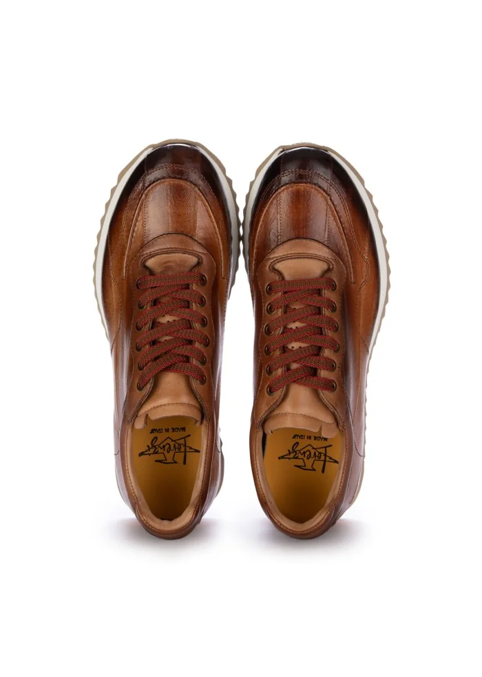 LORENZI | SCARPE ALLACCIATE ANGUILLA MARRONE Spedizione Gratuita