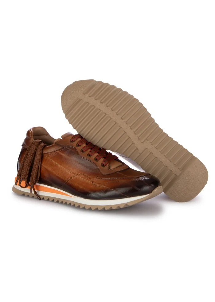 LORENZI | SCARPE ALLACCIATE ANGUILLA MARRONE Spedizione Gratuita