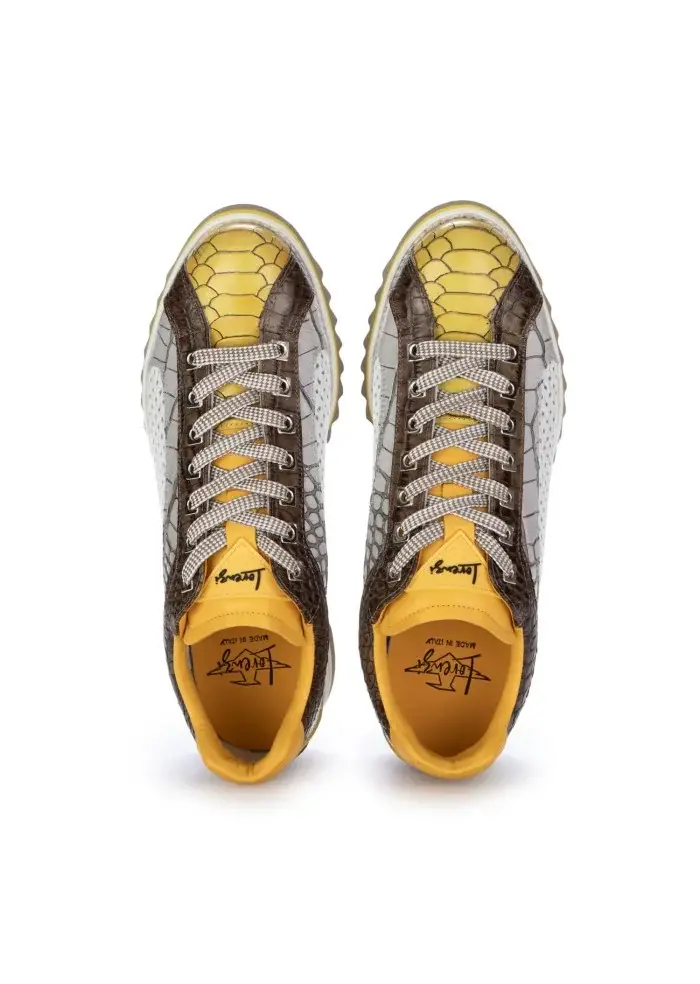 LORENZI | SCARPE ALLACCIATE FRESH GIALLO BIANCO Pezzi Unici