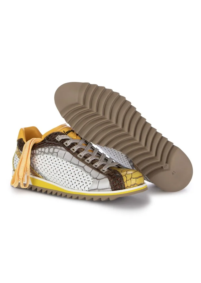 LORENZI | SCARPE ALLACCIATE FRESH GIALLO BIANCO Pezzi Unici