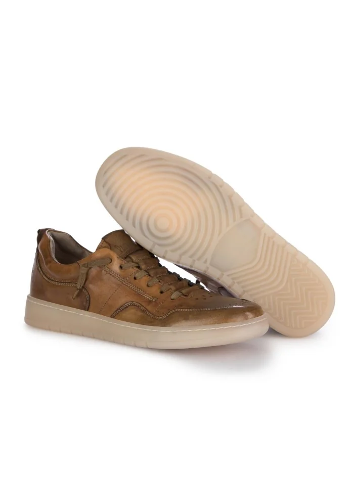 PAWELK'S | SNEAKERS CRUST CUOIO MARRONE Consegna Veloce