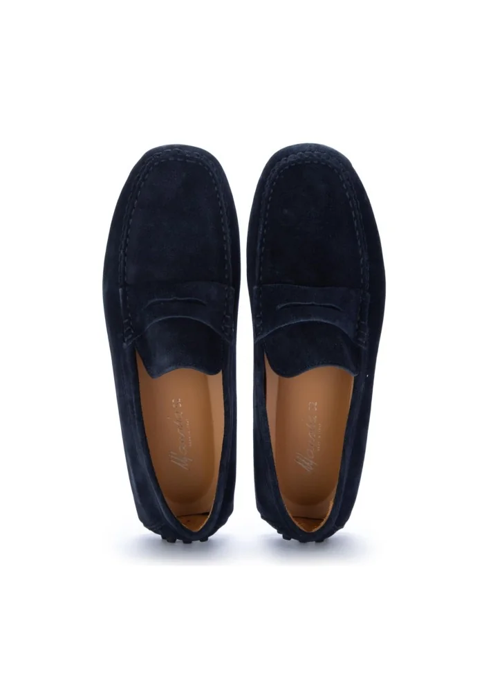 MANOVIA 52 | MOCASSINI CAMOSCIO HASH BLU SCURO Sottocosto