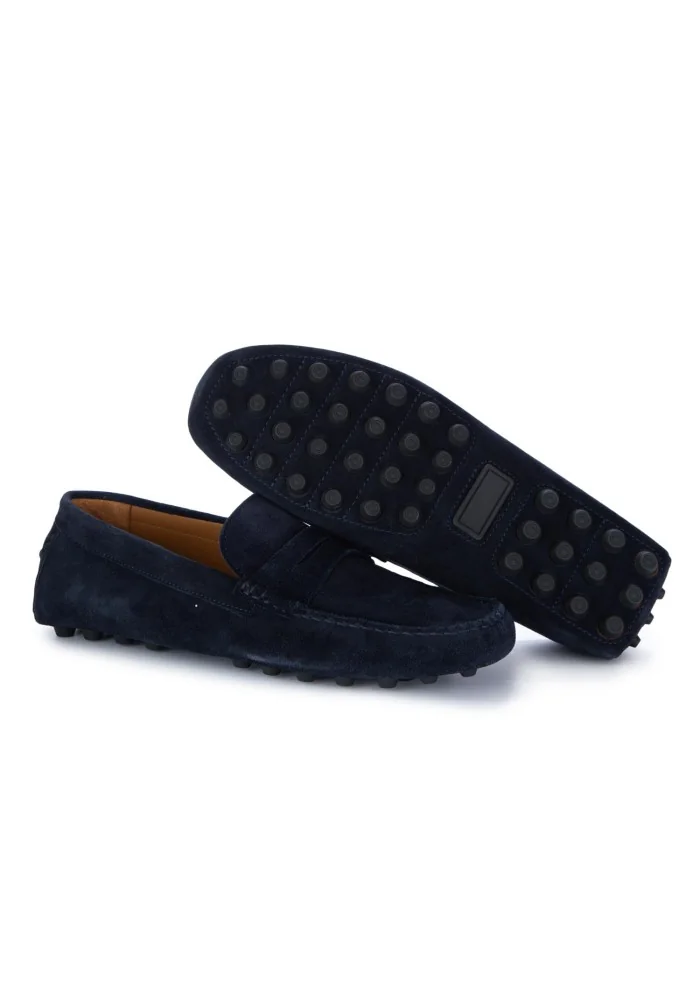 MANOVIA 52 | MOCASSINI CAMOSCIO HASH BLU SCURO Sottocosto