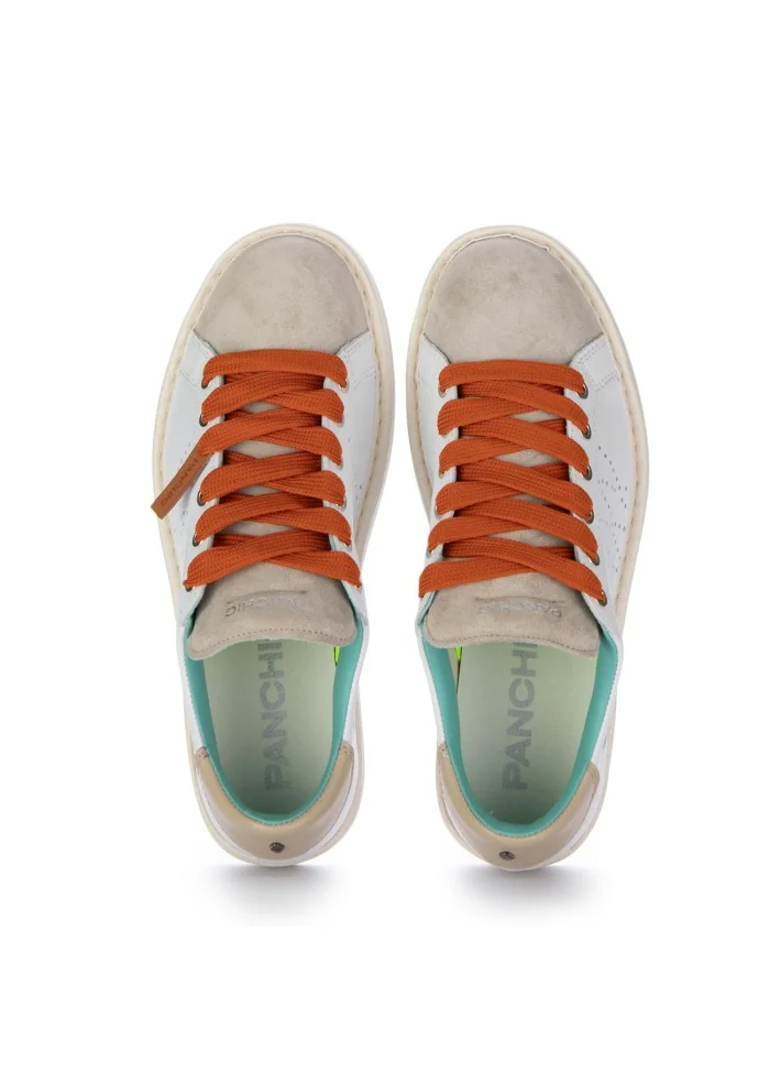 PANCHIC | SNEAKERS PELLE CAMOSCIO BIANCO BEIGE Presa