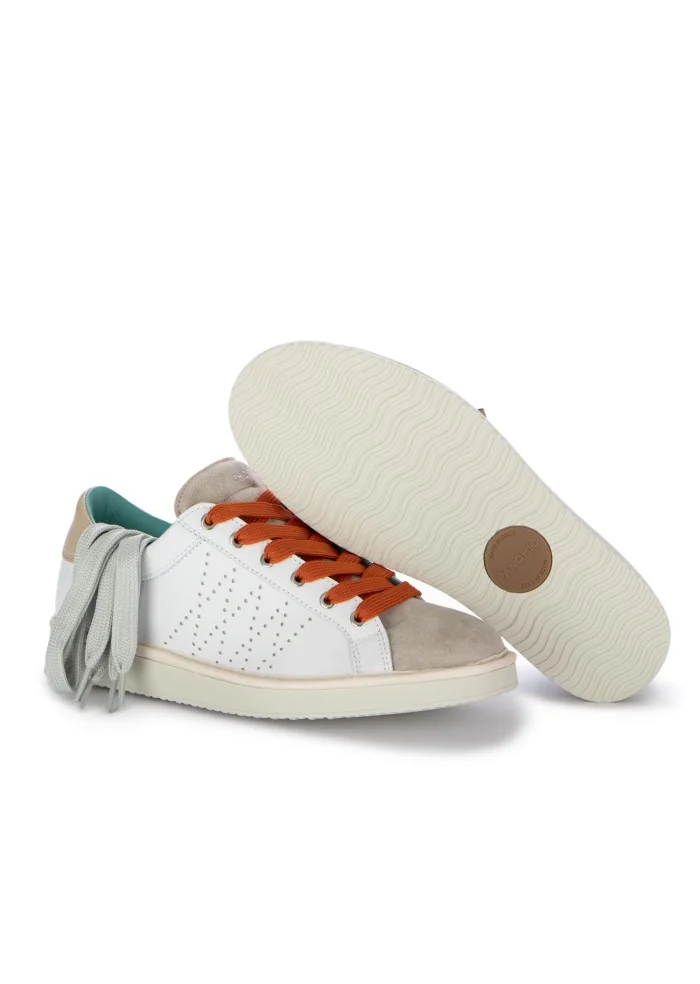 PANCHIC | SNEAKERS PELLE CAMOSCIO BIANCO BEIGE Presa