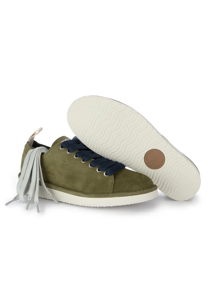 PANCHIC | SNEAKERS CAMOSCIO VERDE BLU Offerta