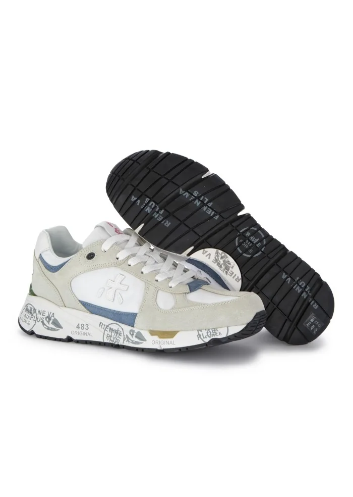 PREMIATA | SNEAKERS MASE BIANCO BEIGE AZZURRO Saldi