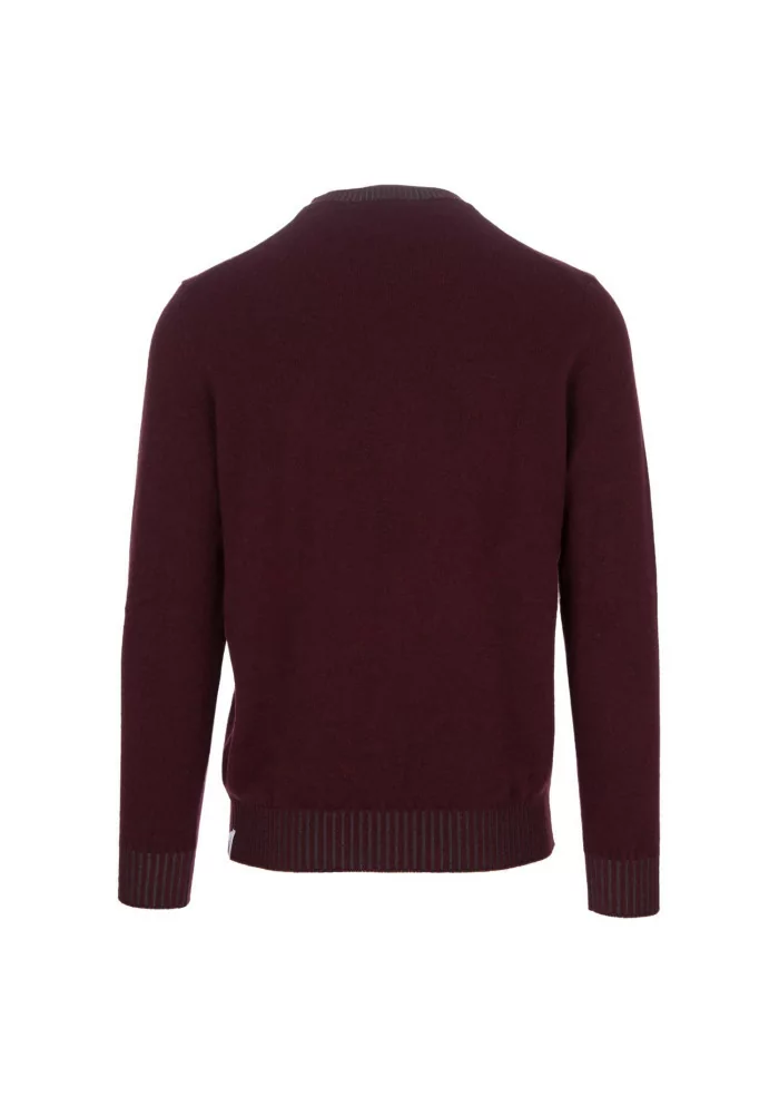 JURTA | MAGLIONE GOVA LANA MERINO BORDEAUX Saldi Di Fabbrica