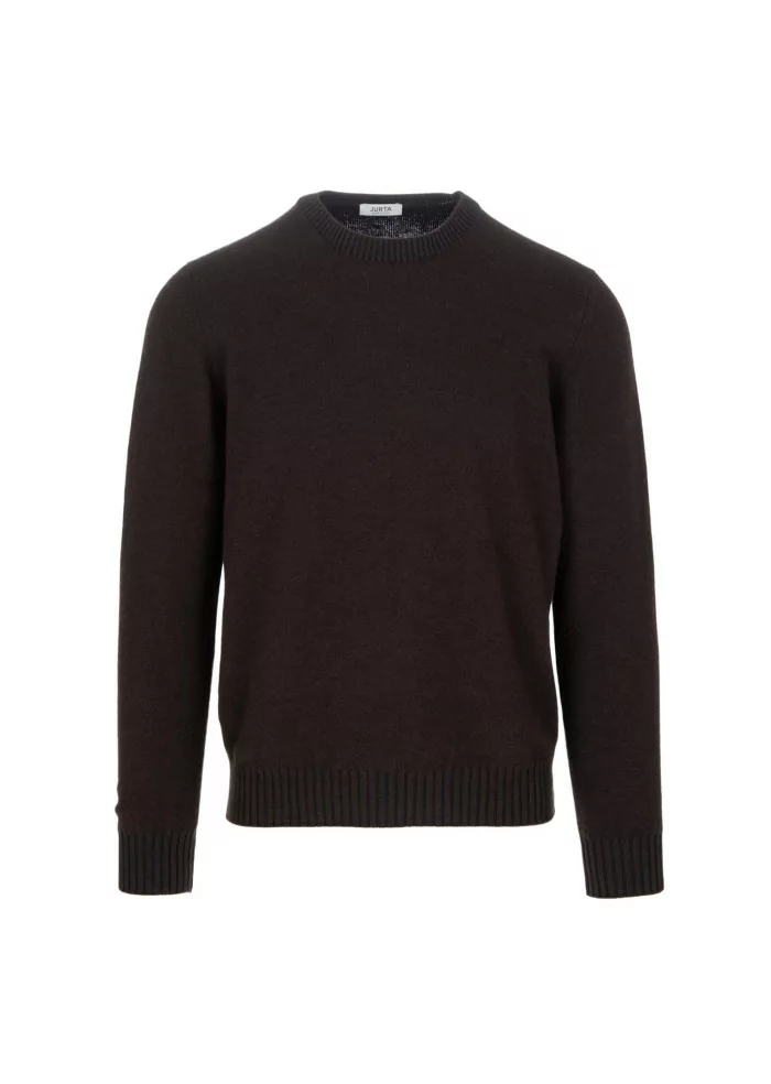 JURTA | MAGLIONE GOVA LANA MERINO MARRONE SCURO I Più Venduti