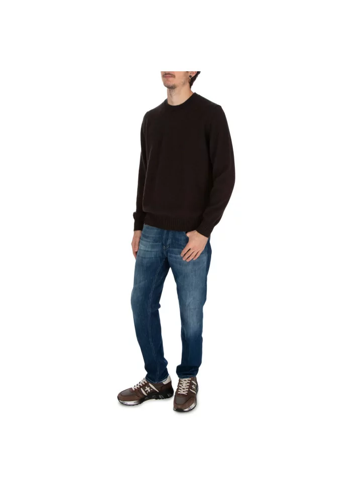 JURTA | MAGLIONE GOVA LANA MERINO MARRONE SCURO I Più Venduti