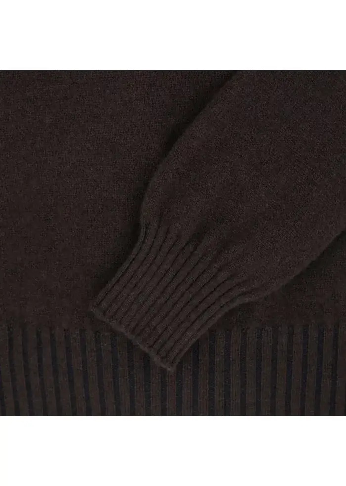 JURTA | MAGLIONE GOVA LANA MERINO MARRONE SCURO I Più Venduti