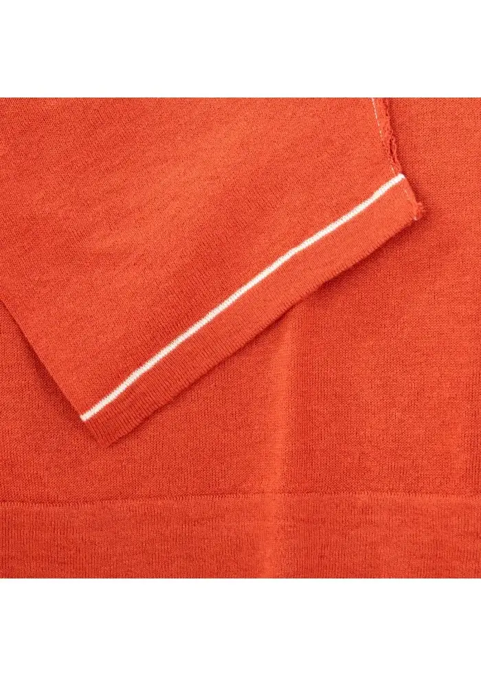 WOOL & CO | T-SHIRT GIROCOLLO ARANCIONE Negozio