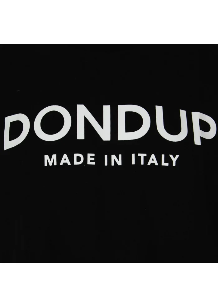 DONDUP | T-SHIRT GIROCOLLO LOGO NERO Nuova