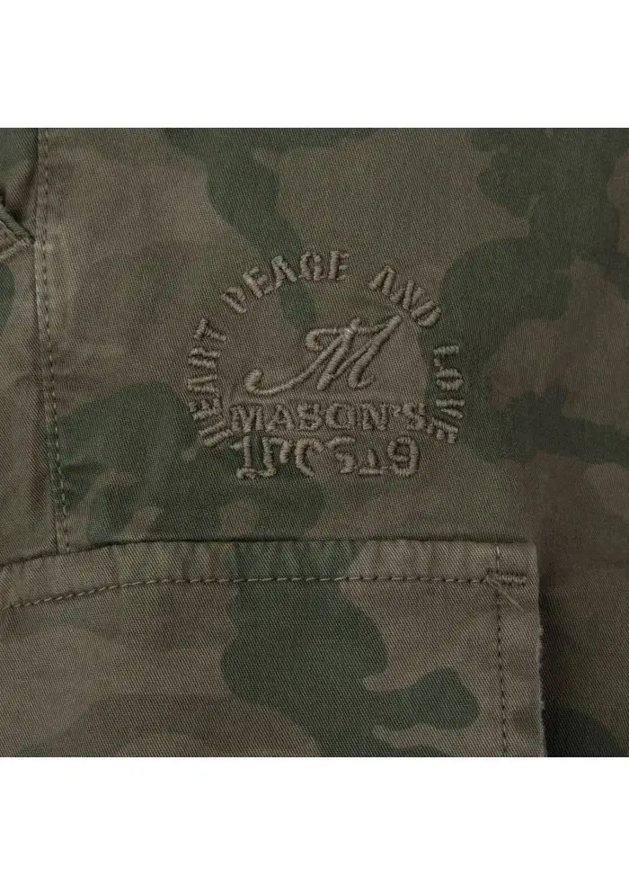 MASON'S | BERMUDA CARGO CHILE1 VERDE MILITARE Grande vendita