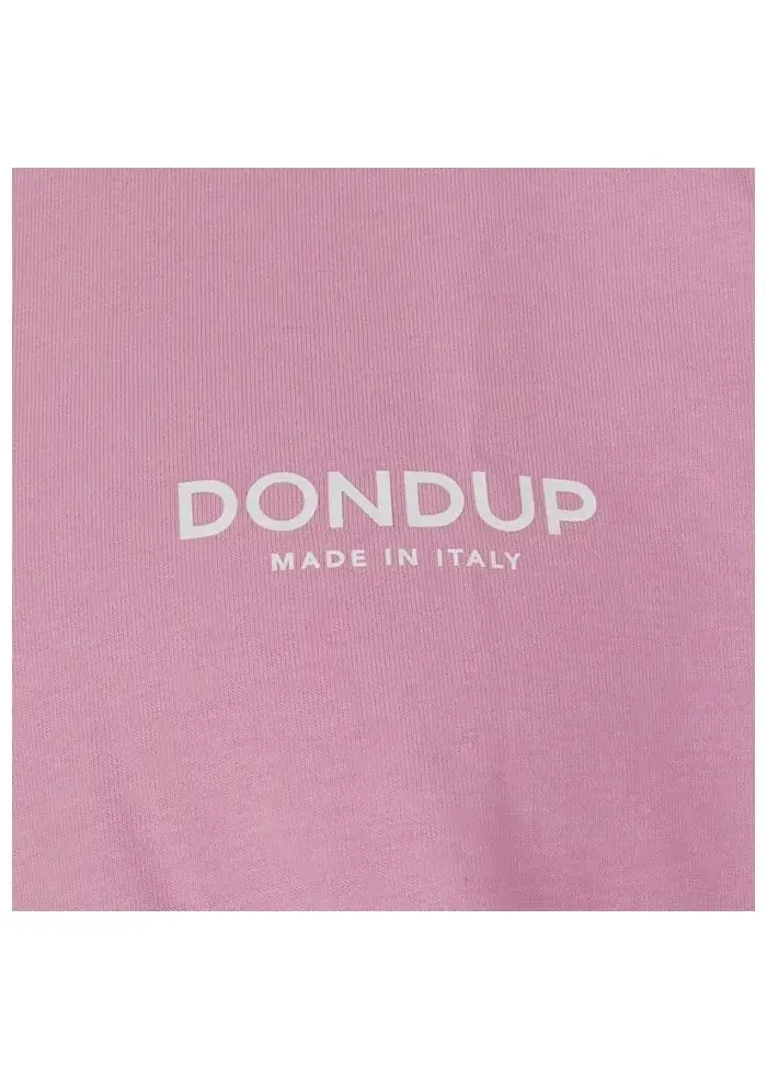 DONDUP | T-SHIRT LOGO CLASSICO ROSA Offerta Pasqua