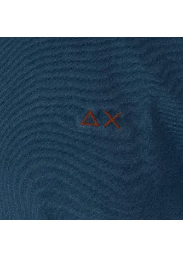 SUN68 | T-SHIRT SPECIAL DYED BLU Smaltimento dello stoccaggio