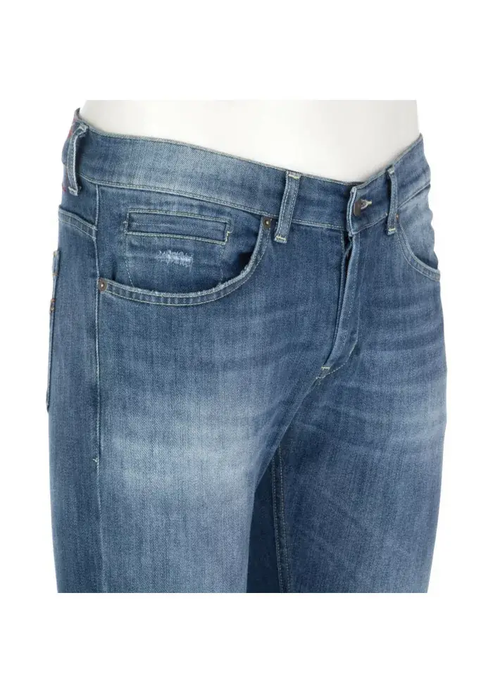 DONDUP | JEANS GEORGE SKINNY BLU SLAVATO Offerta temporanea