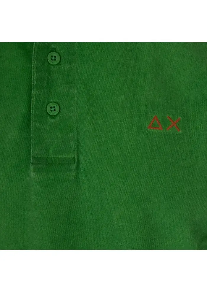 SUN68 | POLO SPECIAL DYES VERDE Liquidazione