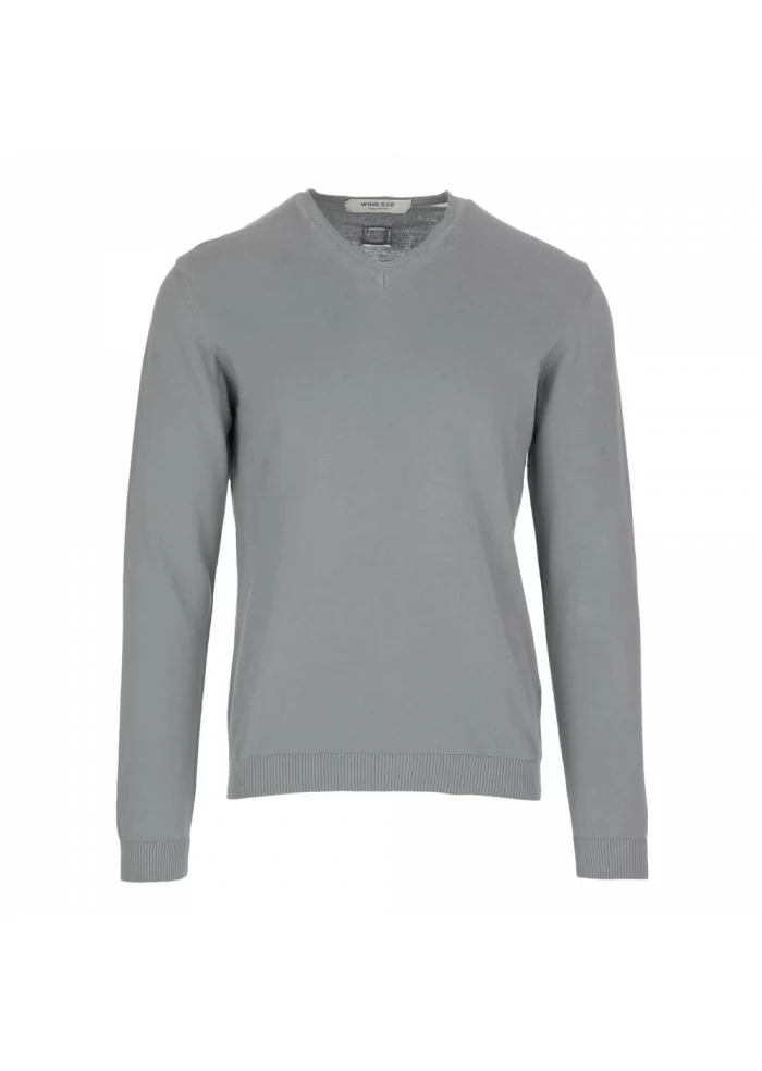 MAGLIONCINO UOMO WOOL & CO | WO 0758 GRIGIO Ritorno libero