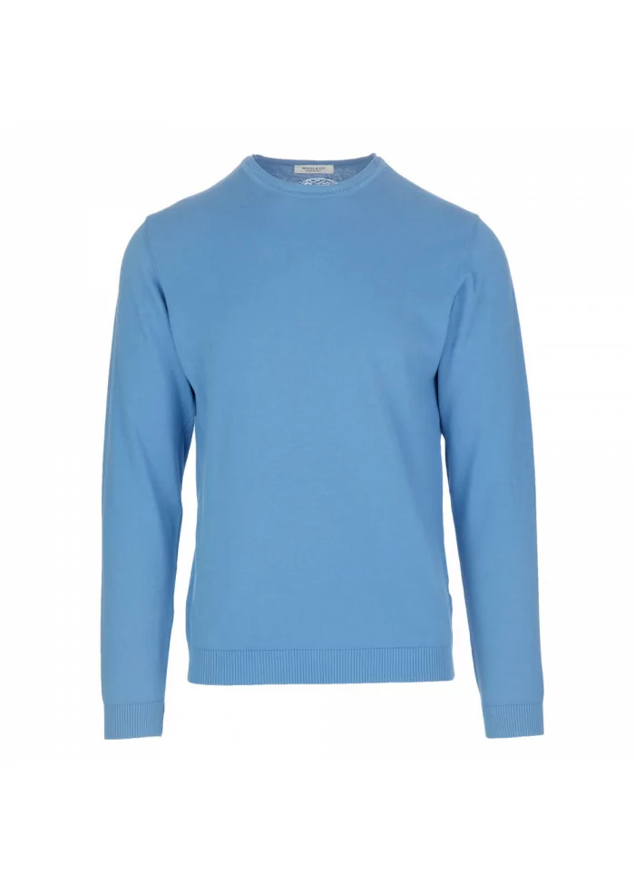 WOOL & CO | MAGLIONCINO COTONE CELESTE