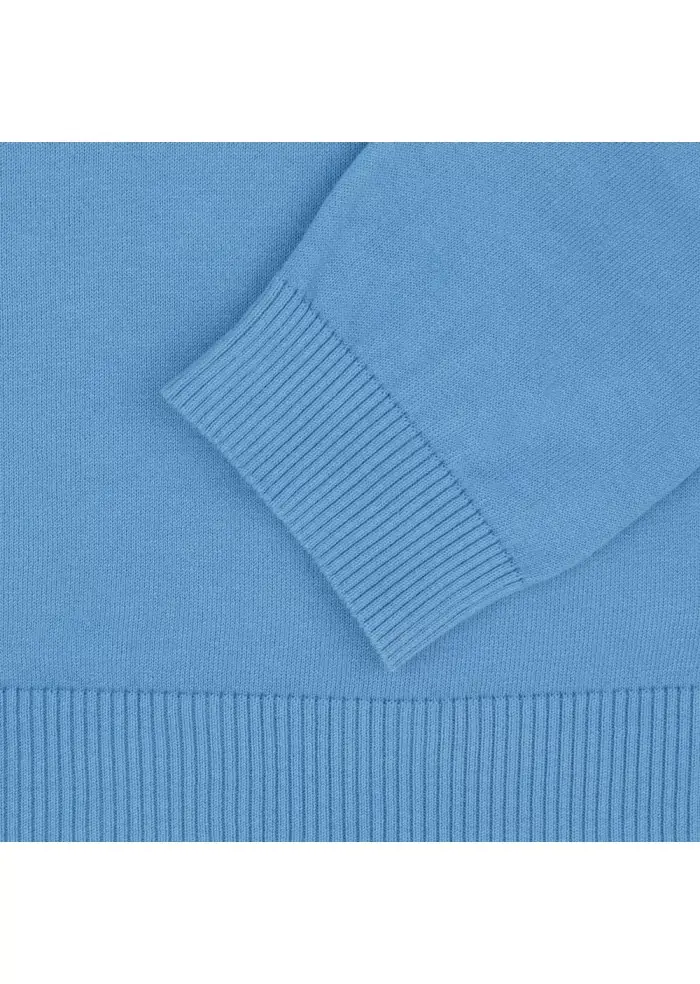 WOOL & CO | MAGLIONCINO COTONE CELESTE ACQUISTA ORA
