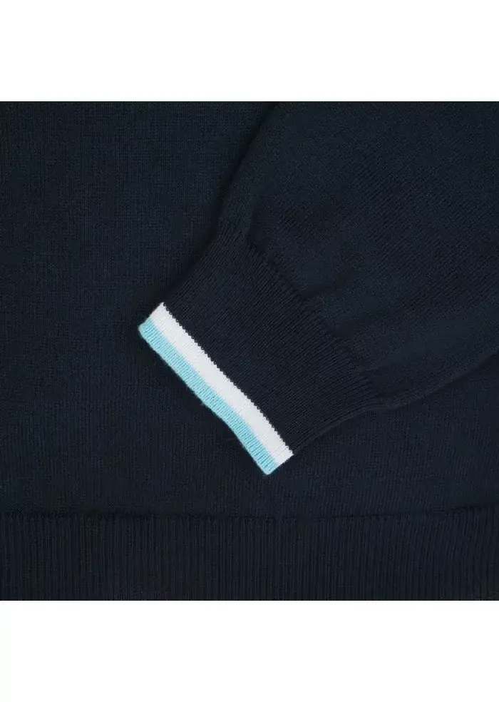 WOOL & CO | MAGLIONCINO COTONE BLU Latest stili
