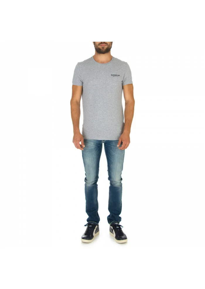 DONDUP | T-SHIRT LOGO GRIGIO Promozione temporanea