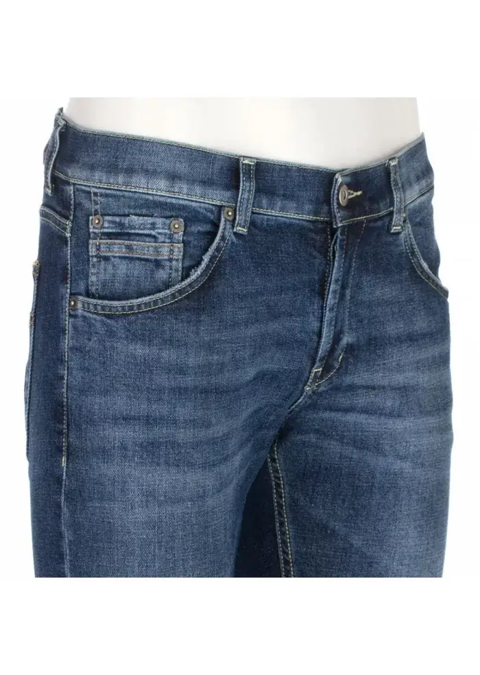 DONDUP | JEANS RITCHIE BQ9 BLU Sostegno trimestrale