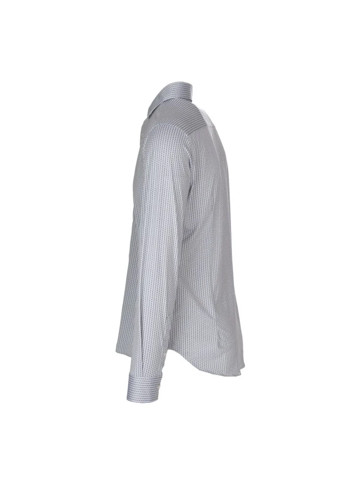 LIBERTY ROSE | CAMICIA BLAKE MICROFANTASIA BLU BIANCO In Linea