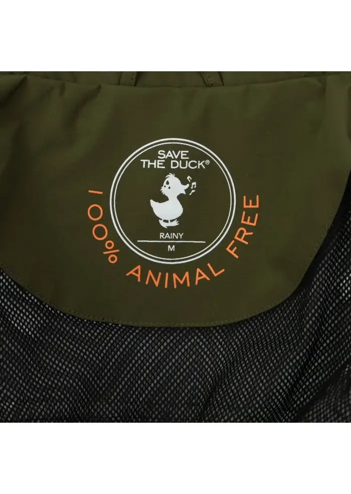 SAVE THE DUCK | IMPREMEABILE DARK18 FINLAY VERDE Qualità Garantita